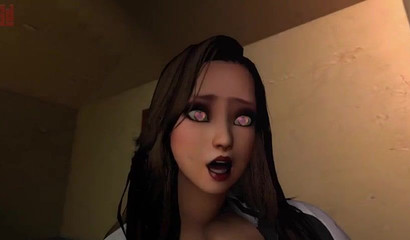 Goth doll joins the grand masturbator for interactive adventures