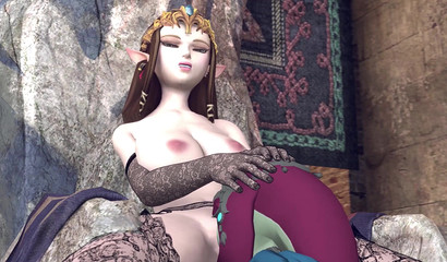 Futanari turn in the kinky kingdom of Princess Zelda