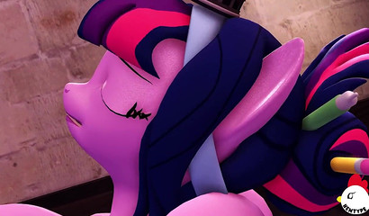 Twilight Sparkle transition to a wicked futanari