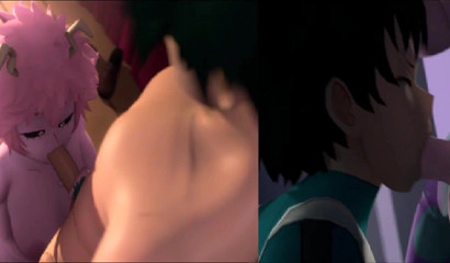 Blowing goes both ways with a futanari