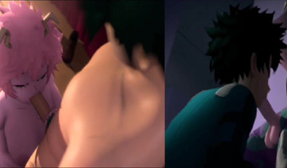 Blowing goes both ways with a futanari