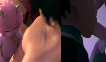 Blowing goes both ways with a futanari