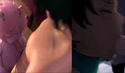 Blowing goes both ways with a futanari