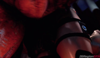 Teaching Samus Aran a lesson on screaming for mercy