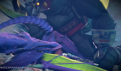 3D monsters Ganondorf & Metroid fuck passionately