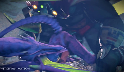 3D monsters Ganondorf & Metroid fuck passionately
