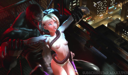 Poor anime doll Gwen gets dominated and banged by Venom