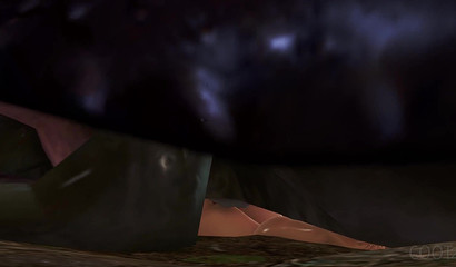 Naked 3D babe taking a massive cock up her big ass