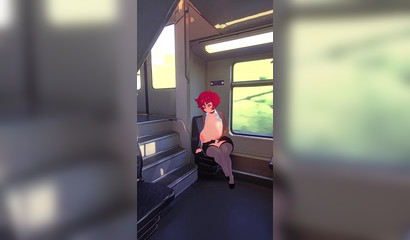Busty redhead hottie gives me a boner on the tube