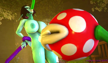 Vore piranha plant swallows all the Dead or Alive hoes