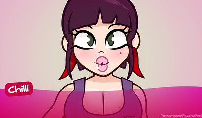 Purple vixen causes a jizz bomb