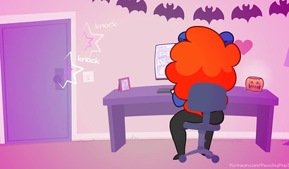 Purple vixen causes a jizz bomb