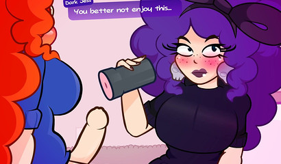 Purple vixen causes a jizz bomb