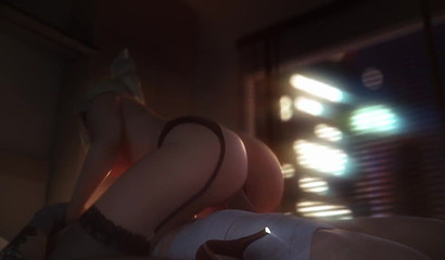 Bombastic Mercy gets a ride on a stiff wand