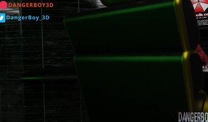 Alien monster explores Claire's space