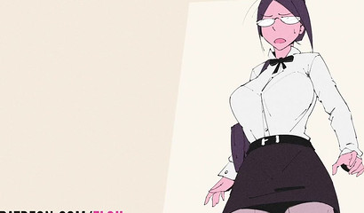 Magnetic anime hottie impales her pussy on a big toy