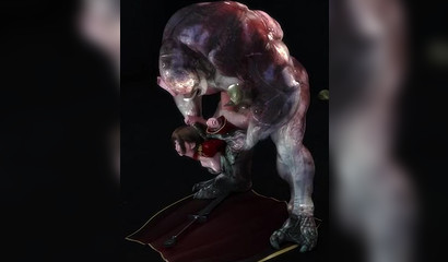 Petite 3D honey surrenders her pussy to monsters