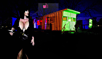 Busty 3D witch milks clown's massive cock