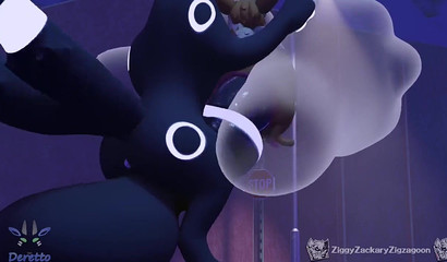 Adorable 3D Pokemon releasing huge load of jizz