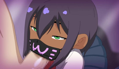 Femboy's tiny cartoon ass can take a lot of jizz