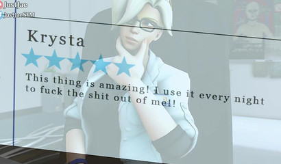 Mercy can't get enough of her new toy