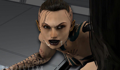 Slutty 3D Miranda Lawson experiences new pleasure