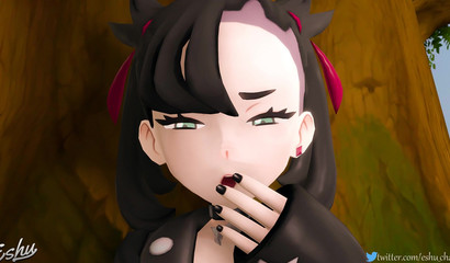 Your huge horse cock can't fit in my mouth! - 3D Anime Porn