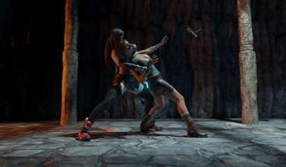 Lara Croft bangs her way out of trouble