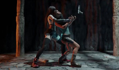 Lara Croft bangs her way out of trouble