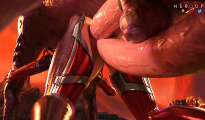 D.Va welcomes a visit from a horse demon