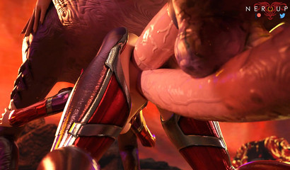 D.Va welcomes a visit from a horse demon