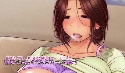 Gorgeous anime housewife takes big cock on demand