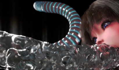 One wrong turn lead her to an epic tentacle fuck