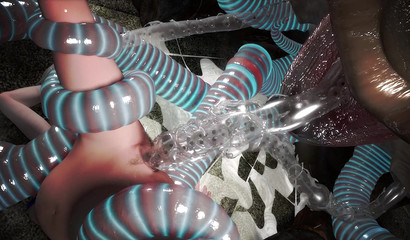 One wrong turn lead her to an epic tentacle fuck