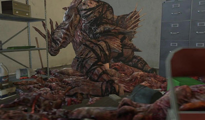 Monster catches a whiff of Jill Valentine's 3D pussy