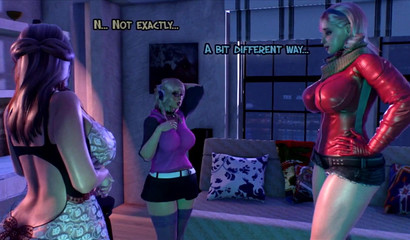 Daughter masturbates while watching futa mom and her best friend have sex