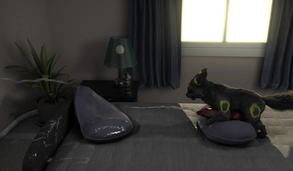 This room isn't enough to hold his 3D jizz