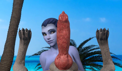Widowmaker takes every cock she sees