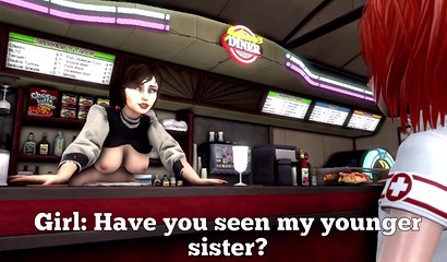 Elizabeth Comstock crawls up my ass while her sis looks for her