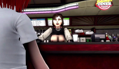 Elizabeth Comstock crawls up my ass while her sis looks for her