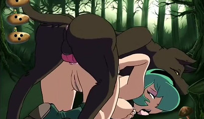 Princess Zelda on all fours getting dicked by a wolfe