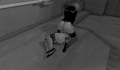 Futanari goddess raping a hottie with enormous jugs