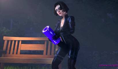 Imagine your cock squeezed between Samus Aran and Elizabeth Comstock