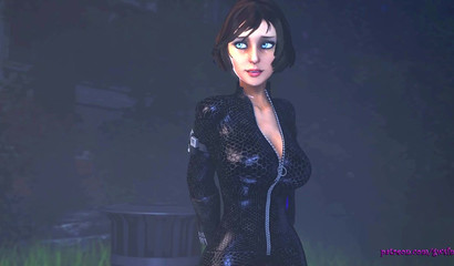 Imagine your cock squeezed between Samus Aran and Elizabeth Comstock