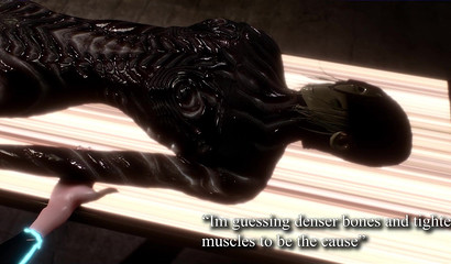 Fierce monster taking a slut from behind