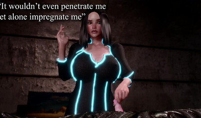 Fierce monster taking a slut from behind