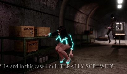 Fierce monster taking a slut from behind