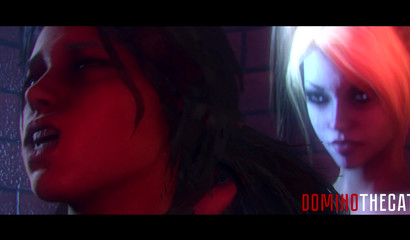 Stunning Lara Croft creampied by a Futanari