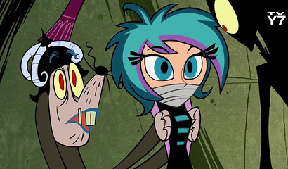 Lustful tentacles drilling a chick's narrow asshole