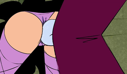 Lustful tentacles drilling a chick's narrow asshole